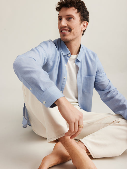 Manu merino-linen shirt