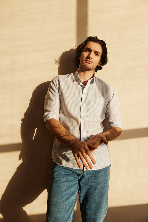 Manu merino-linen shirt