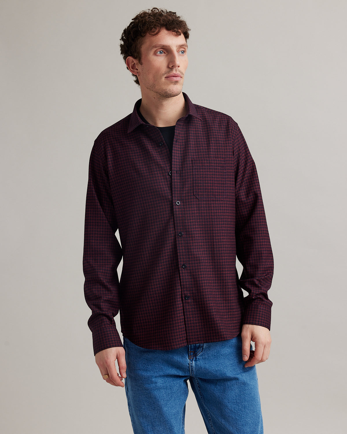 Wolk merino flannel shirts for men