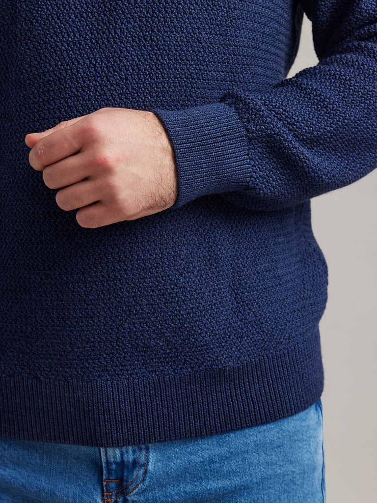 Pull J.Crew En Laine Mérinos 100% - Bleu Gris Avec Volants Et Boutons - Taille M - Occasion Très Bon état