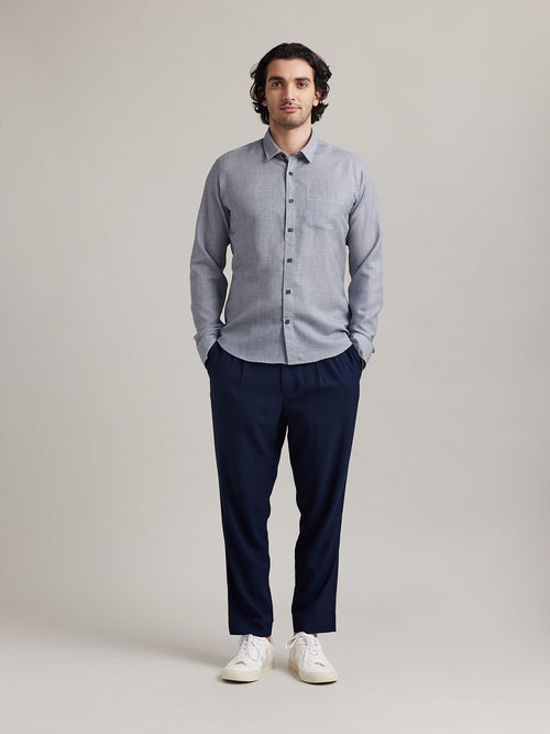 Manu merino-linen shirt