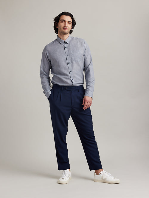 Manu merino-linen shirt