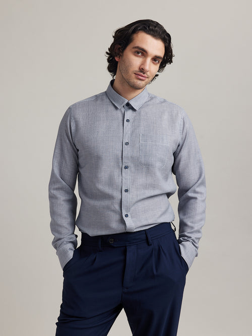 Manu merino-linen shirt