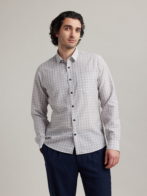 Manu merino-linen shirt