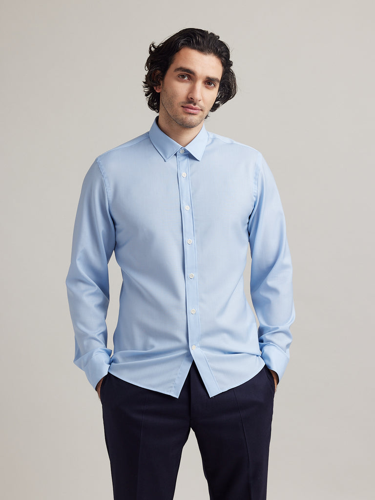Light blue shirt mens sales