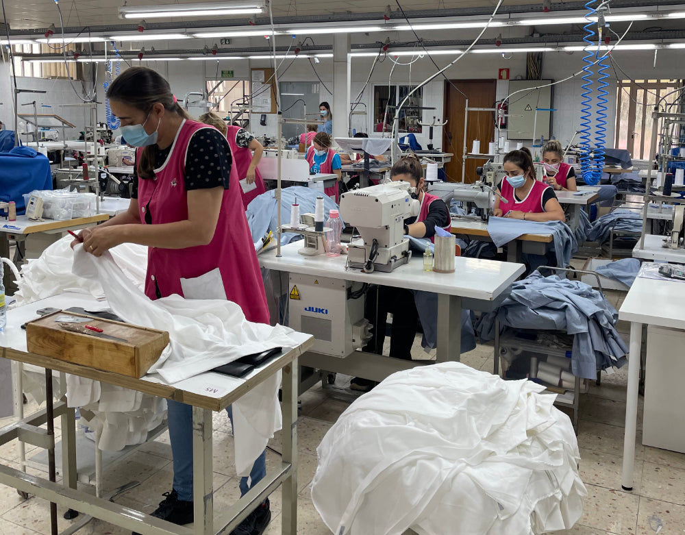 Shirt production of Wolk in Portugal