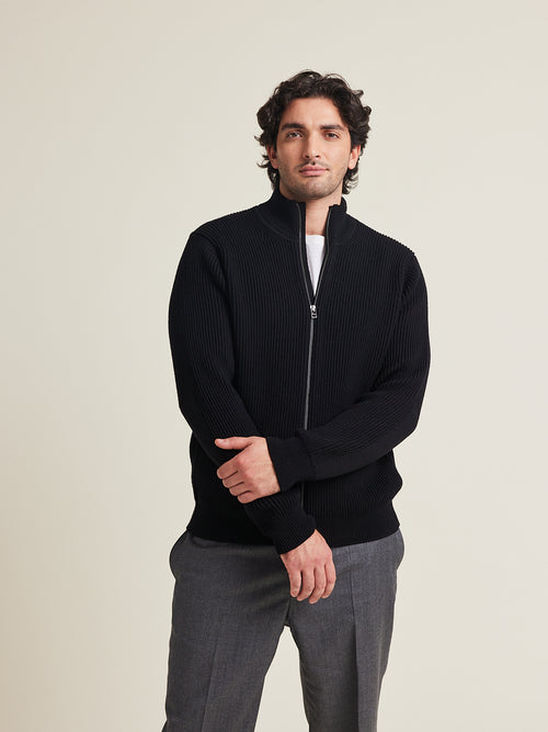 Viggo merino full zip sweater