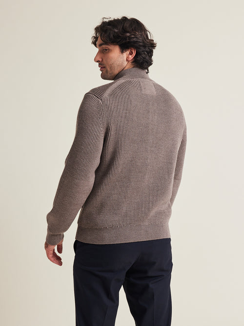 Viggo merino full zip sweater