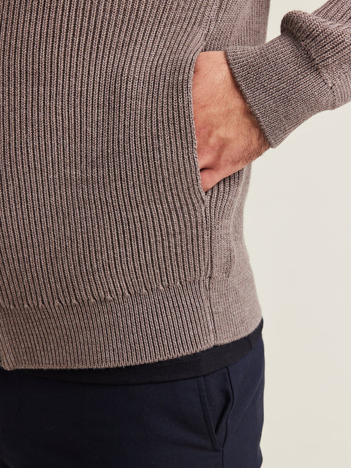 Viggo merino full zip sweater
