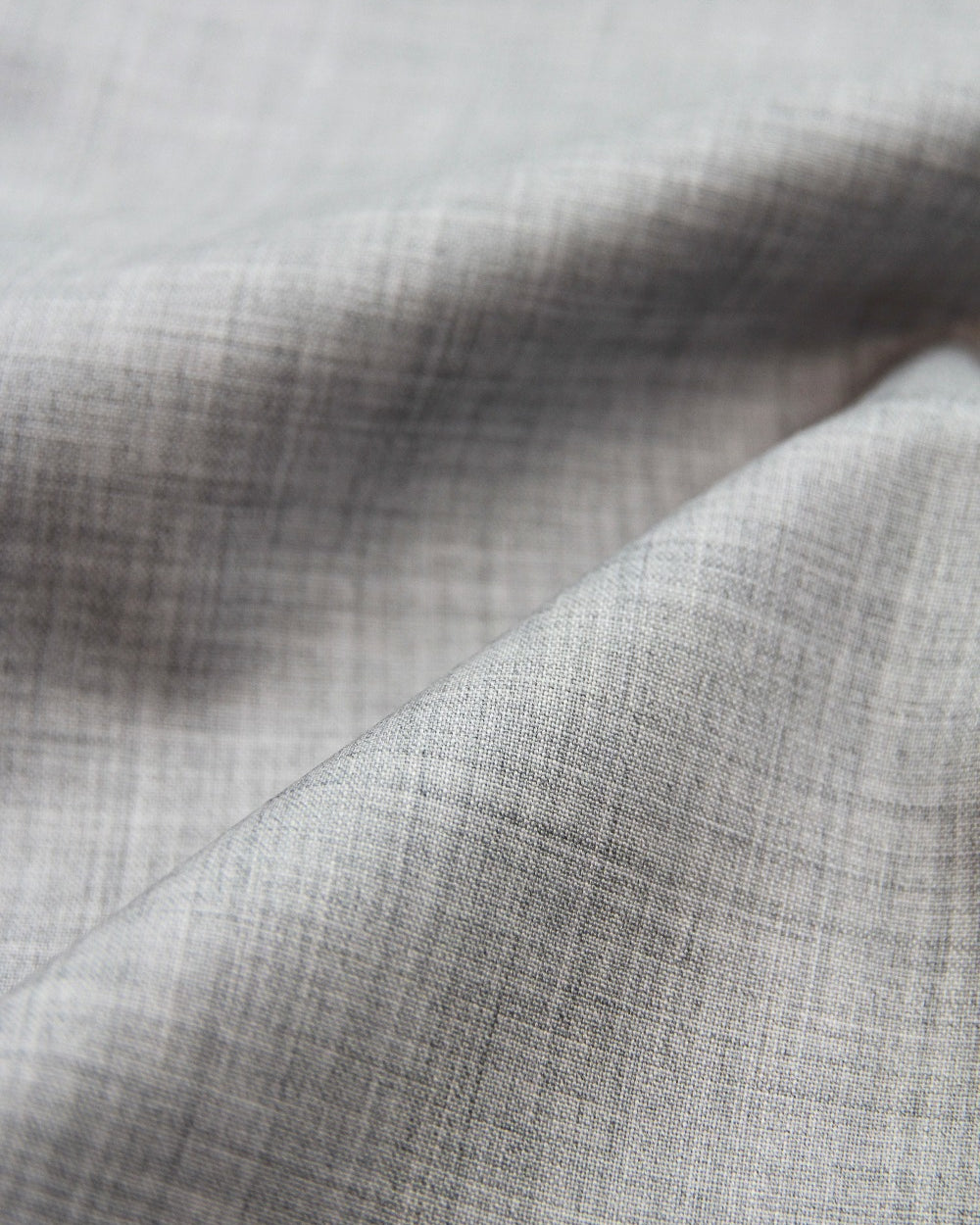 grey melange merino wool woven fabric