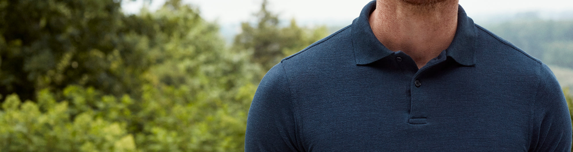 Merino wool polo shirts